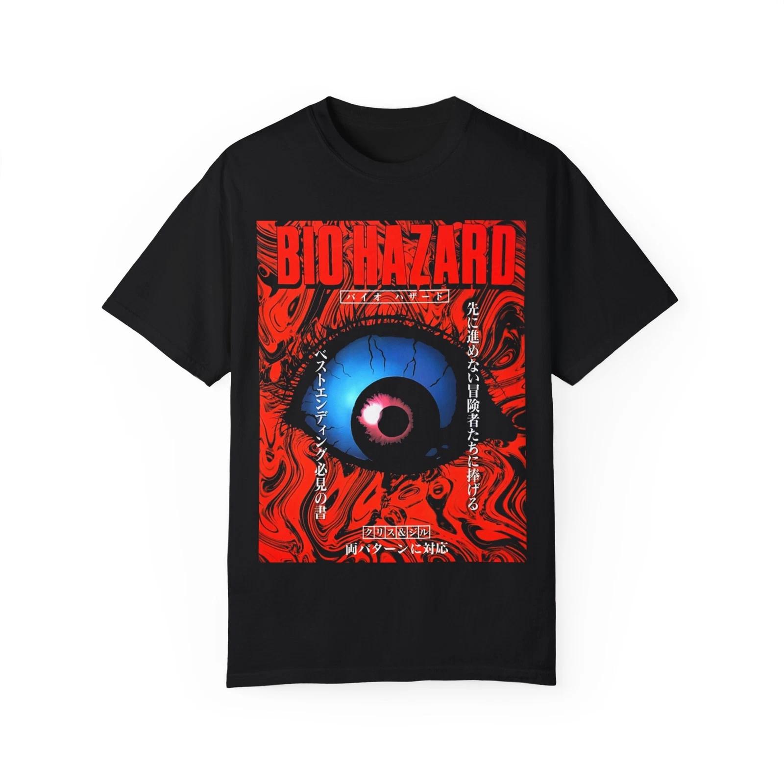 Biohazard Graphic T-shirt, Unisex Casual Wear, Halloween Costume, Anime Gifts, 3XL