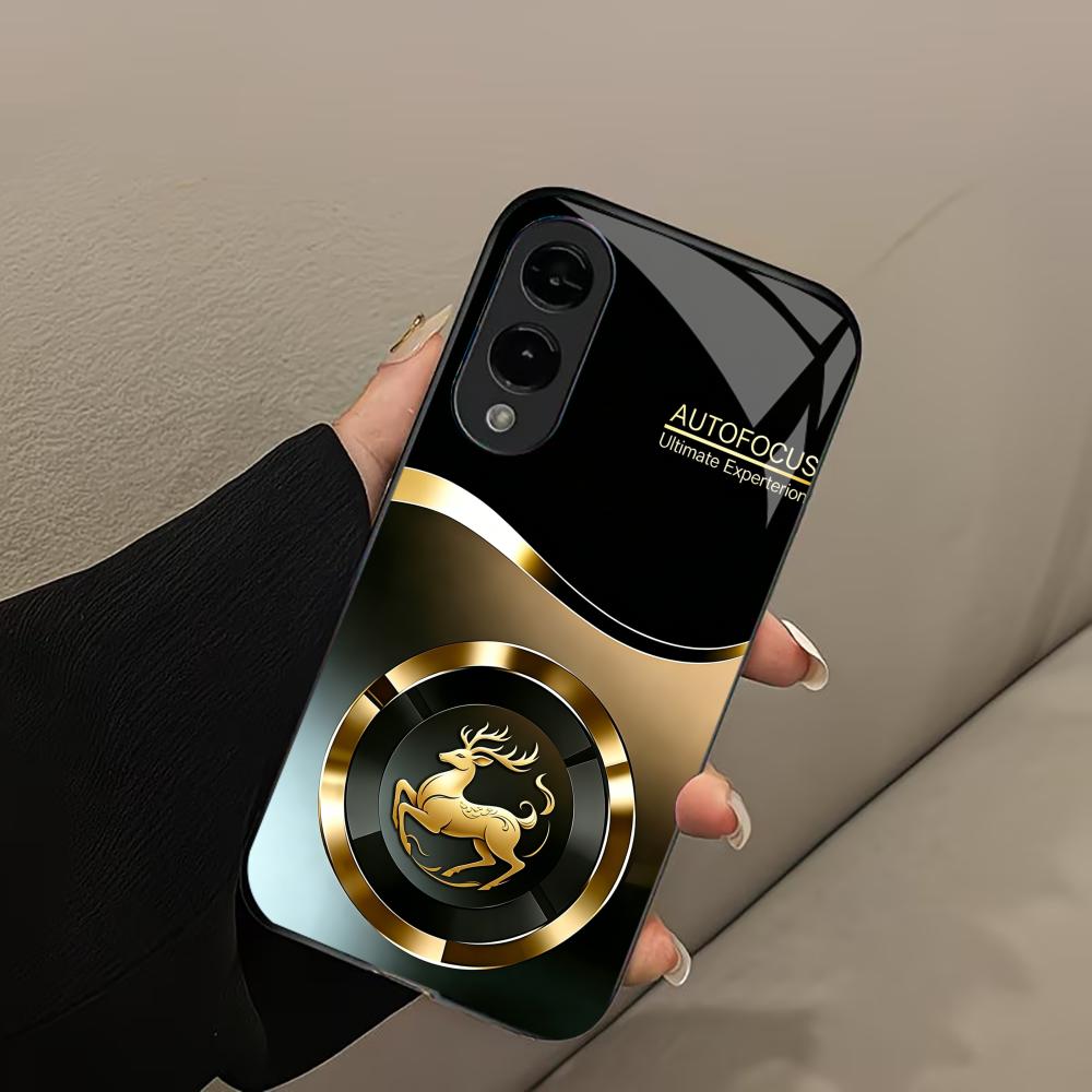 Minimalist Deer Logo Business phone case glass s26 ultra case mobile phones for Samsung Galaxy S26 S25 S24 S23 S22 FE Ultra Plus