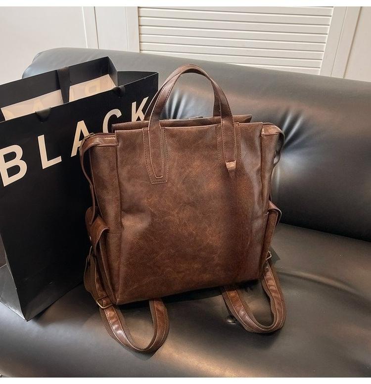 Backpack for Women, Large Capacity, Casual and Versatile, Commuting Schoolbag, Street Trend, High-end Style, Travel Backpack