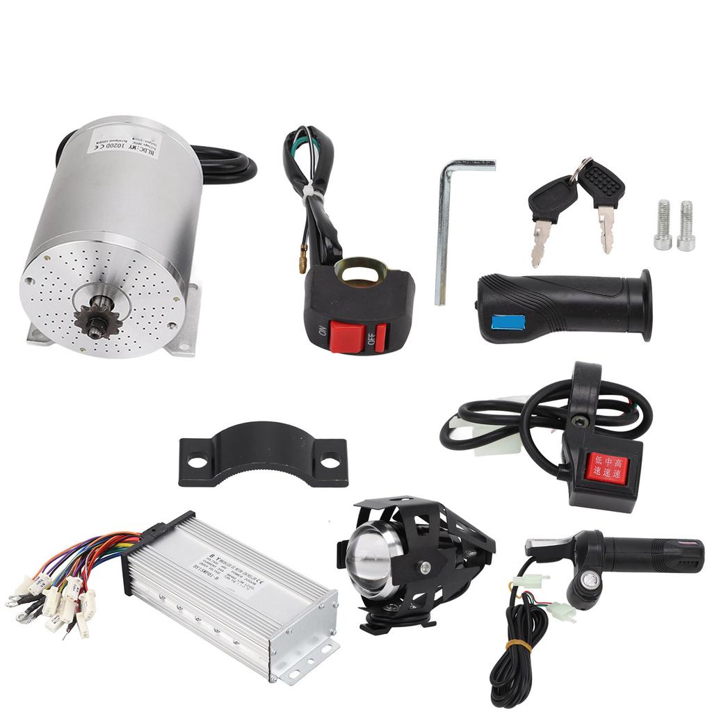DC48V 2000W Brushless DC Motor Controller Kit 4500rpmMin for DIY Go Kart Electric Scooter Bike