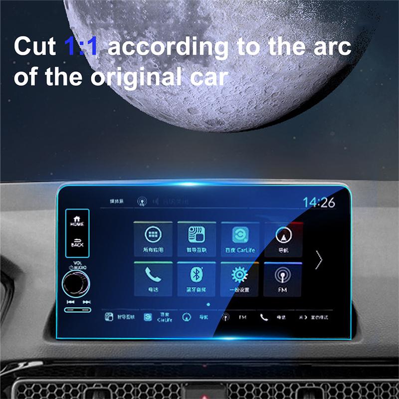 For Honda Civic -2025 Navigation Screen HD Tempered Glass Protector Dashboard Display Screen Protection Accessories Set