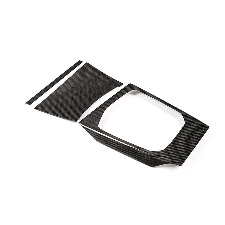 True Carbon Fiber Auto Interior Accessories Central Control Gear Panel for 2020 BMW New 3 Series G20/G28