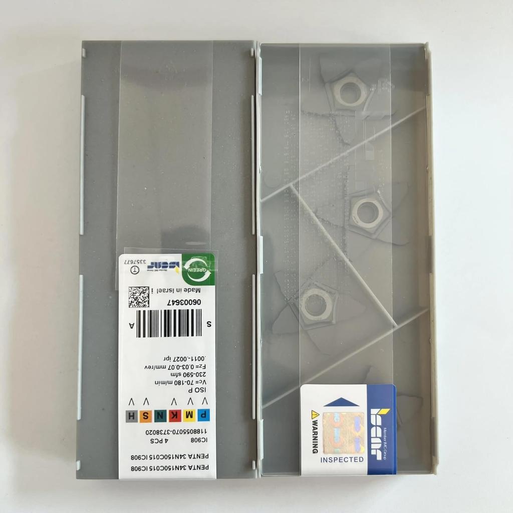 ISCAR / PENTA34N150C015 IC908 /Industrial indexable Carbide Inserts 4 Pcs