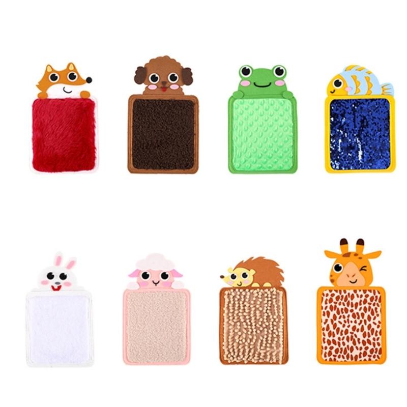 Wieloteksturowane maty sensoryczne ze zwierzętami dla dzieci Stymulacja dotykowa Zestaw do zabawy Edukacyjne wyposażenie pokoju sensorycznego