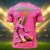 26 Football Jersey 3d Printed NO.7 Ronaldo Boys Girls Training Women's Sports Breathable Short Sleeve Men Beach Surf T-shirt