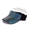 Casual Rhinestone Women Hats Empty Top Adjustable Baseball Cap Beach Cap Summer Spring