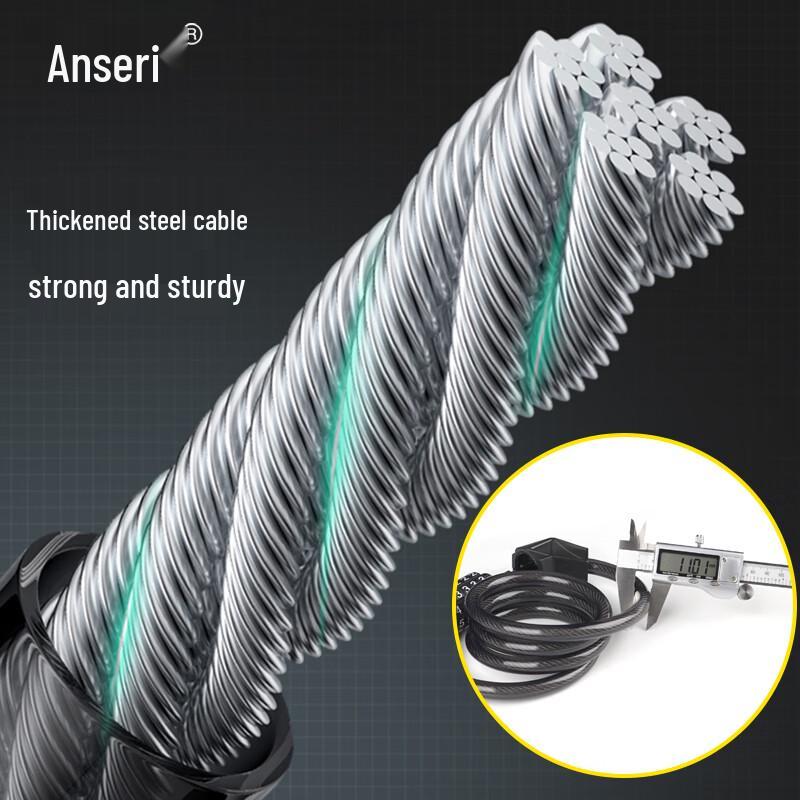 Ansairui 5-Digit Combination Bike Cable Lock