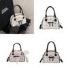 Cute Bow Printed Small Shoulder Bag Made Of Polyester For Everyday Outfits