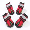 Anti-Slip Rain Boots Warm Dog Shoes Waterproof Protect Pet Feet 4pcs Snow Reflective for Small Large Pet Sports Training