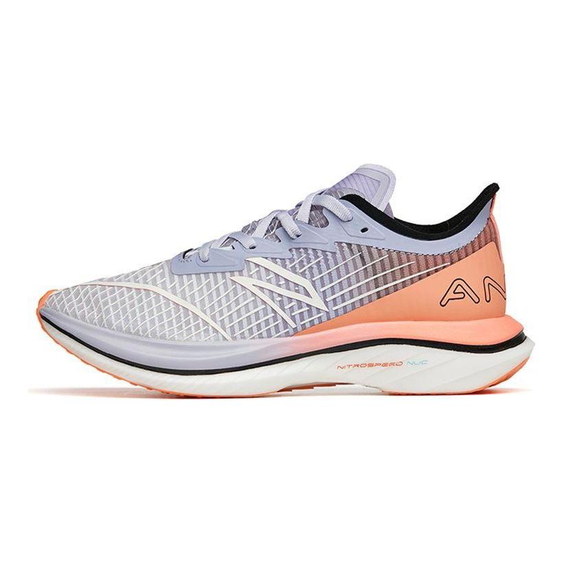 Anta C202 GT Nitrogen Technology Marathon Professional Racing Low-Top Running Shoes Women Sneaker Blue Gray Orange 122215589S-3