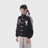 Unisex Oversized Chinese Style Embroidered Cherry Blossom Jacket With Mandarin Collar Toggle Buttons