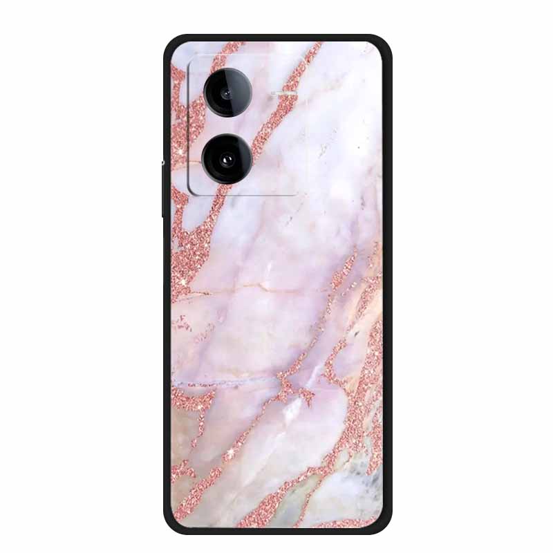 Phone Cover For Vivo iQOO Z8 5G Cases 6.64" Marble Soft TPU Silicone Para for Vivo iQOO Z8 V2314A 2023 Back Case Bumper Fundas