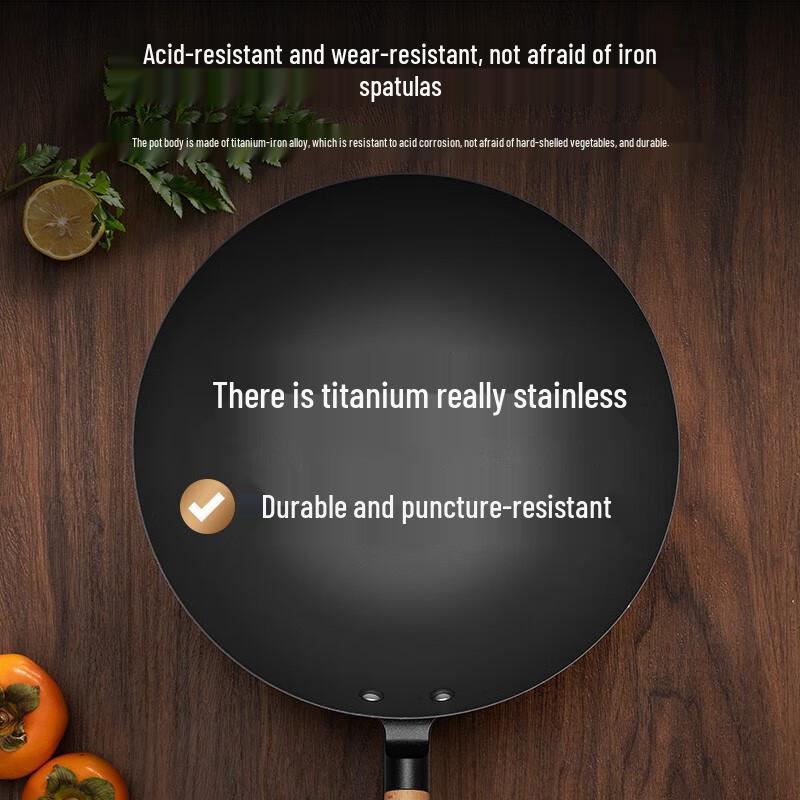 Supor 32cm Titanium Alloy Non-Coated Wok