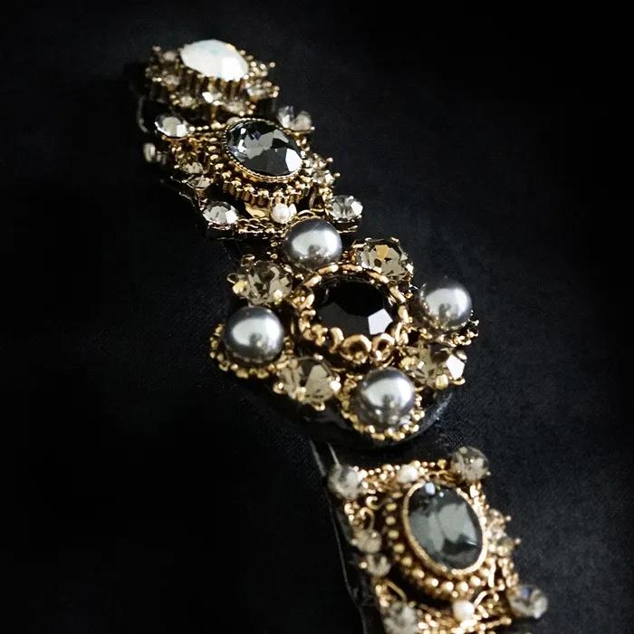 Blooming Black Pearl Hairpin