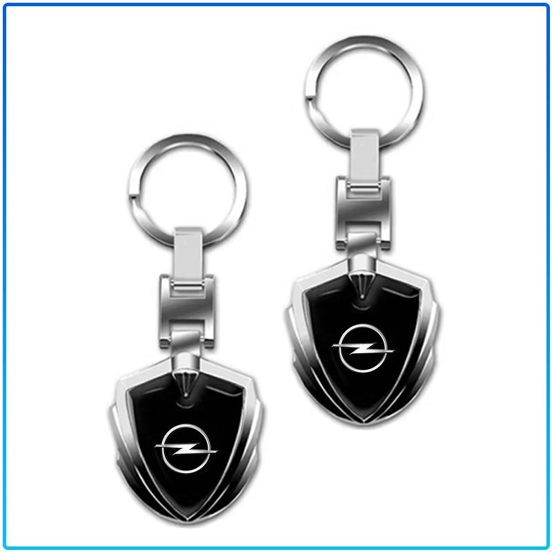 1Pcs 3D Metal Alloy Car Keychain Emblem Badge Accessories For Opel crosa d astra h insignia astra j zafira b mokkaastra vivaro astra g