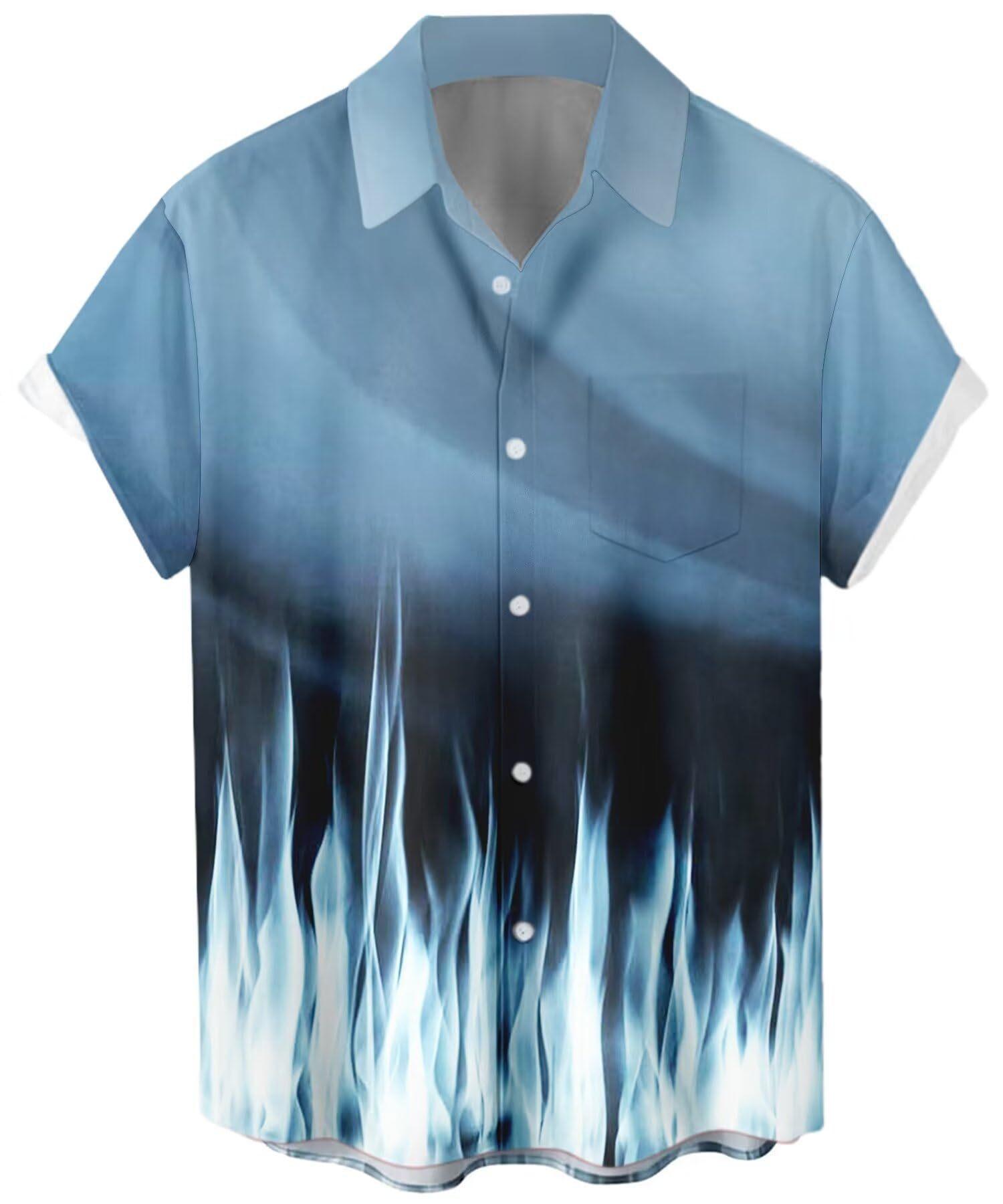 South East Asia New Fashion Summer Casual Explosive Printed Hawaiian Shirt Men s Holiday Seaside Trade Cross-border Manufacturer S