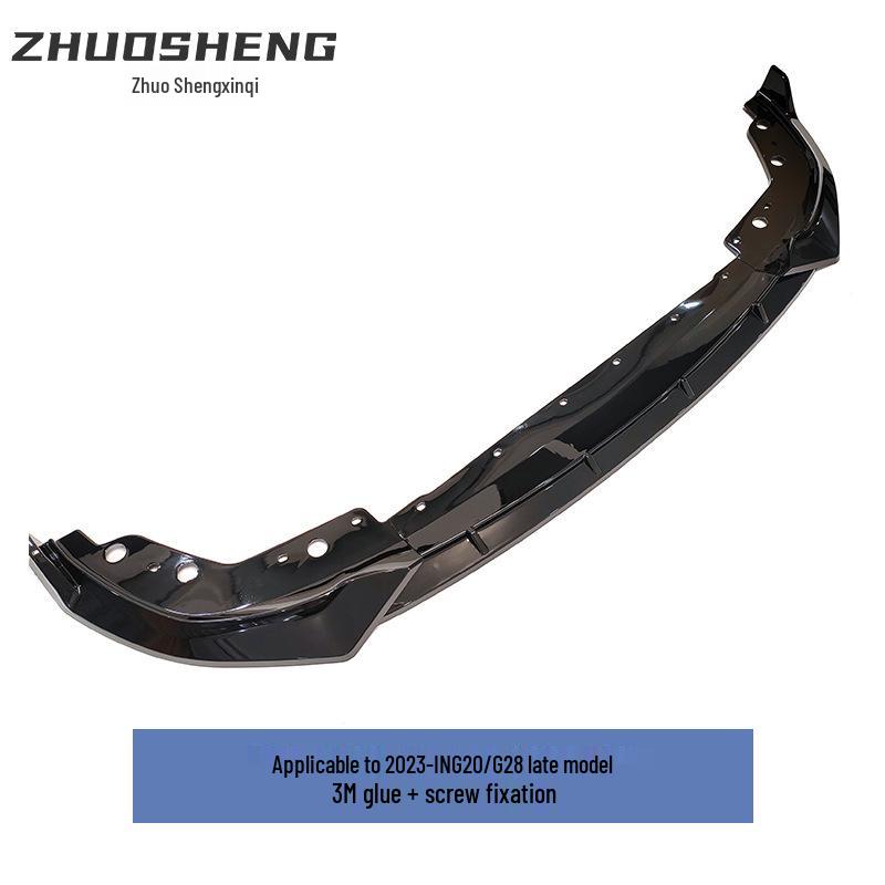 BMW 3 Series G20/G28 LCI Black Warrior Front Lip Carbon Fiber Spoiler Body Kit