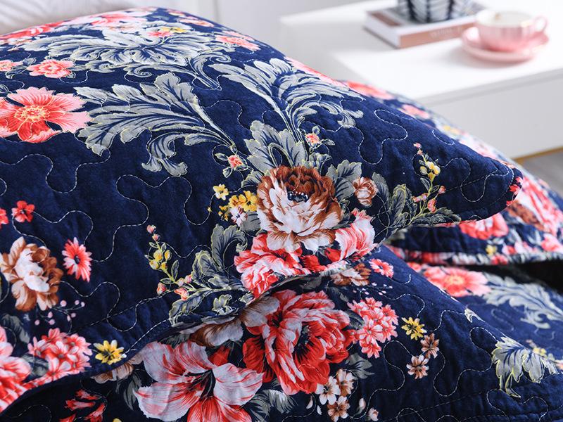 European Style Pure Cotton Twill Bedspread Set - Includes Air Conditioning Quilt and Quilted Bed Sheet