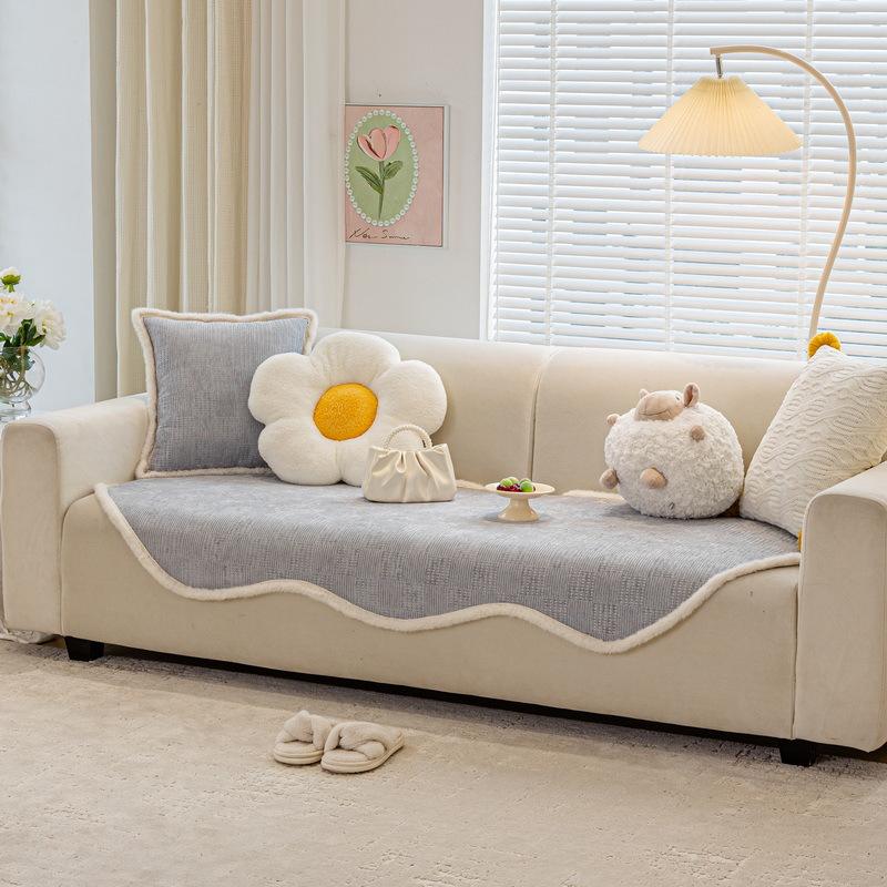 

Подушка для дивана особой формы Xiaoxiangfeng, новая, на все четыре сезона, универсальная, нестандартная, подушка для дивана особой формы, нескользящий чехол, полотенце 90*90cm