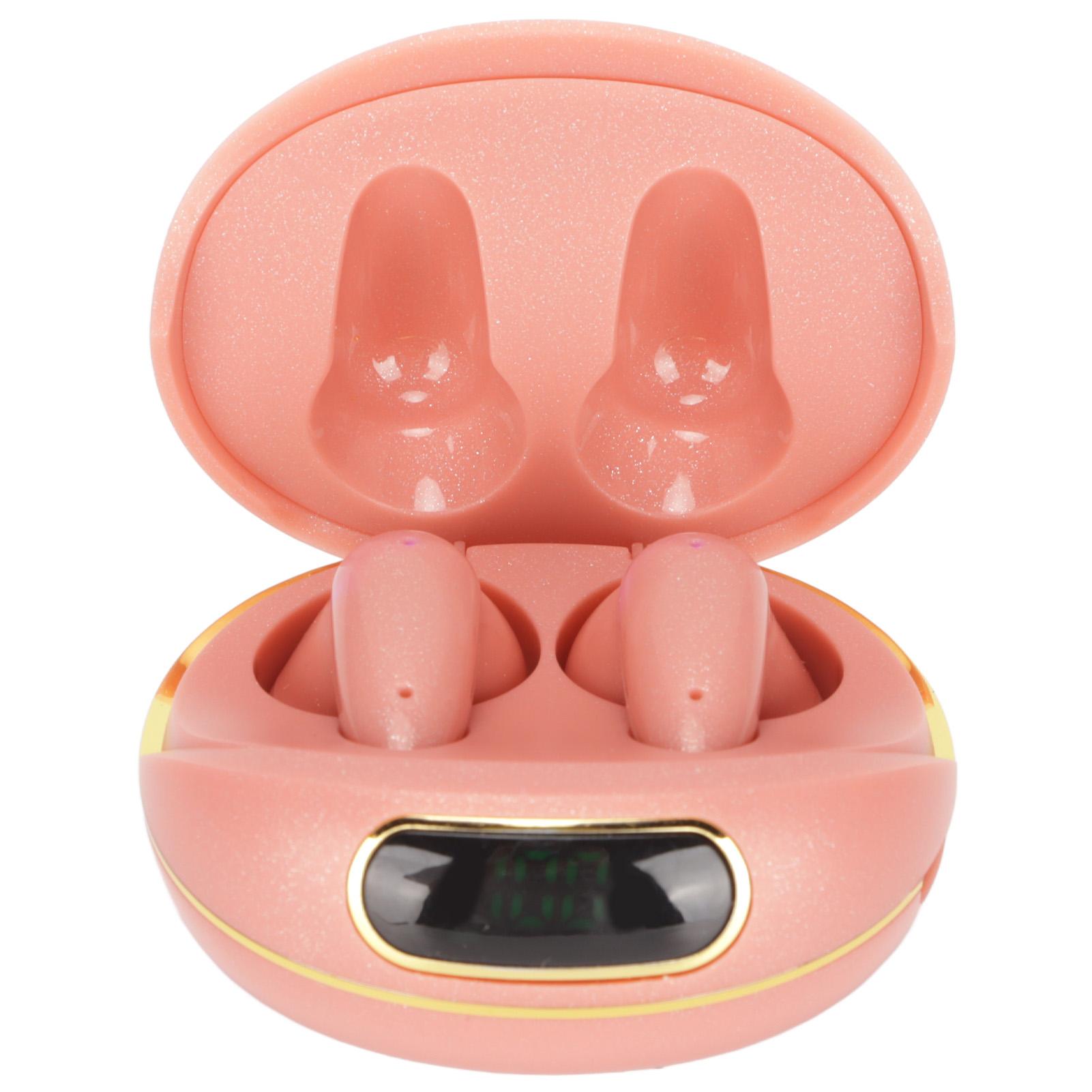 

Bluetooth Earbuds Noise Reduction HiFi Stereo Sound Portable Multifunction True Wireless Earbuds for Working Driving рожевий