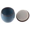 Well Sealed Ceramic Small Urns Sky Blue Mini Human Ashes Urns Portable Token Urns for Storing Cremation Ashes