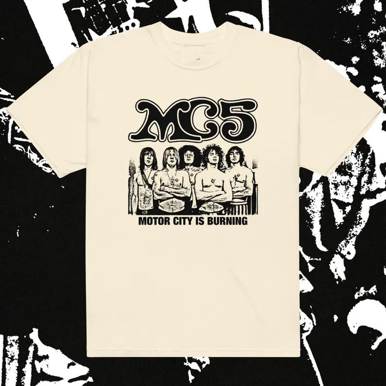 kick out Sale MC5 Punk Band TShirt Size S5XL T Shirt Unisex Black Unisex T-Shirt XXXXL