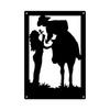 Cowboy Cowgirl Couple Metal Art Sign Nine By Thirteen New Home Decor Wall Hanging Cowboy Cowgirl Sign Metal Art Nine Thirteen