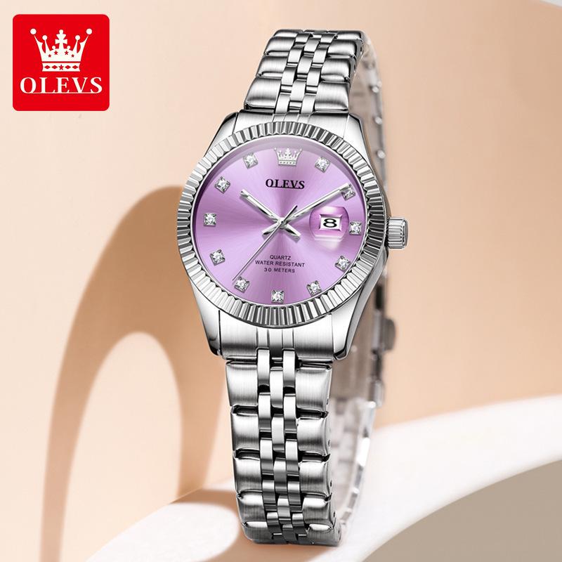 OLEVS Damen High-End Lao Stil Quarz Uhr - Modische, Nicht-Leuchtende, Wasserdichte Armbanduhr