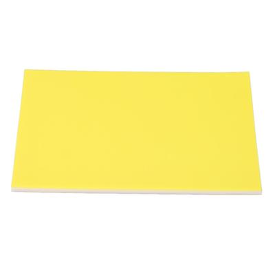 Gumový blok na gravírovanie pečiatok 20x15x0,5cm Dvojvrstvový blok na gravírovanie pečiatok na tlač Žltý a