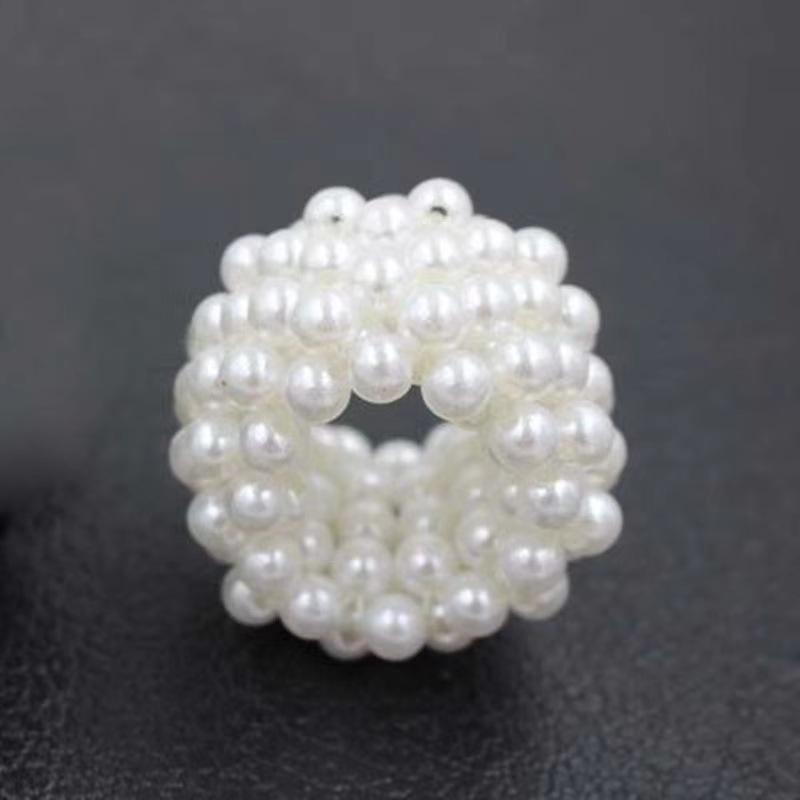 

Модные жемчужные резинки для волос, красивые жемчужные эластичные ленты для волос, головные уборы ручной работы, женские аксессуары для волос