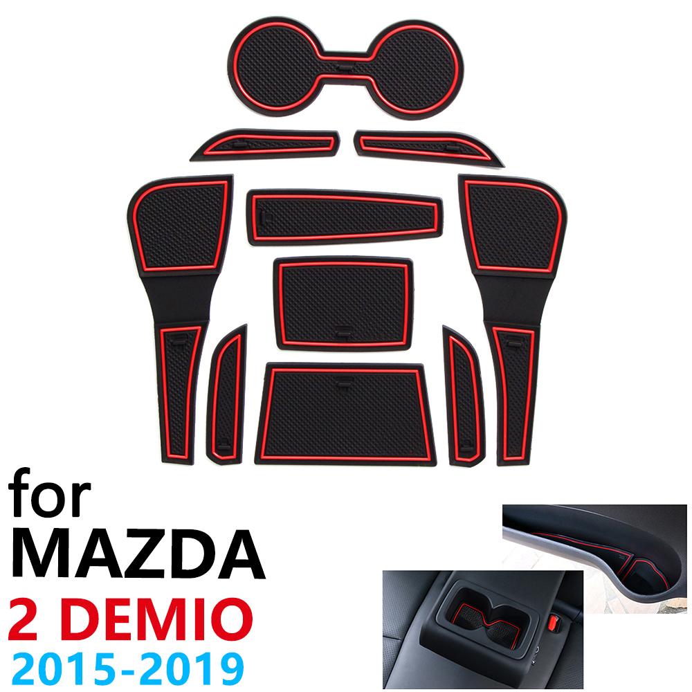 

Противоскользящий резиновый коврик для Mazda 2 Demio DJ Mazda2 2015 ~ 2017 Аксессуары Автомобильные наклейки коврик для