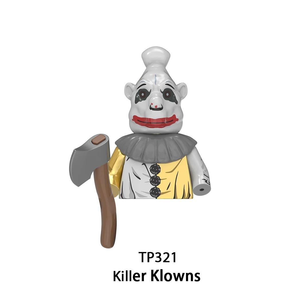 Wm6205 G0185 G0129 Killer Klowns Mini Figure Classic Horror Thriller Movie Building Block Model Doll Halloween Toys