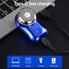 Mini Travel Shaver Men Electric with LED Display, Waterproof Wet And Painless Facial Hair Remover Dry Pocket Size Razor, USB Rechargeable Portable