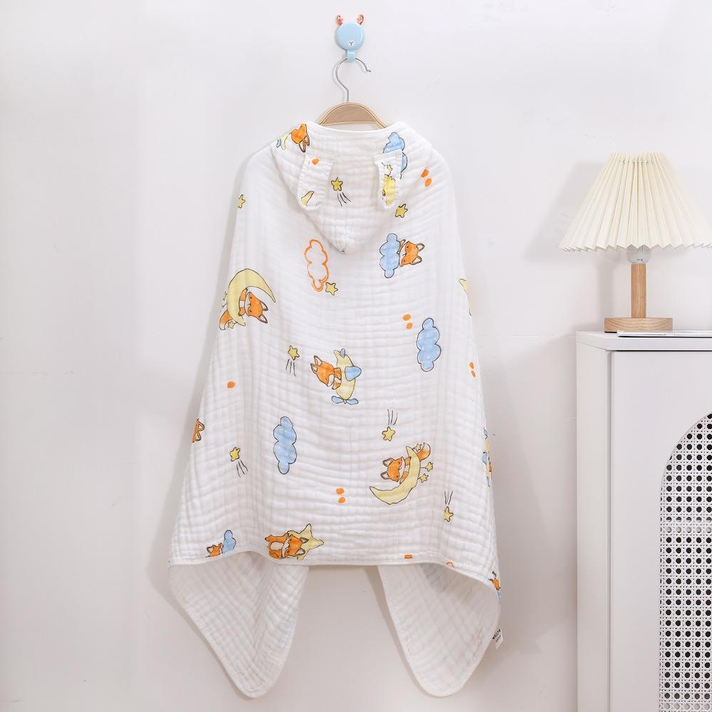

Rabbit Cartoon Blanket Wrap Cotton Sleepwear Bathrobe Cloak Hooded Cape Towels Beach Style 11
