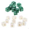 20 Pcs Opaque Set D6 Six Sided Die Place for