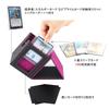 Poxvalzor Deck Trading Card Card Display 100 Compatible with Vertical Card Compatible with Trading Various Card PU 8 Pairs of Magnets Interior Case,