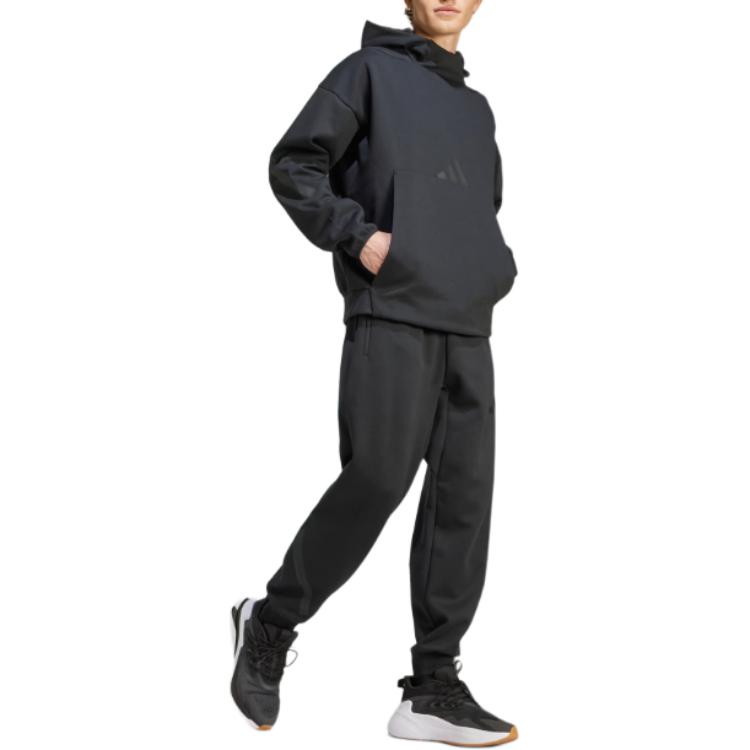 adidas Kangaroo-pocket Logo-detail Hoodie JE7537
