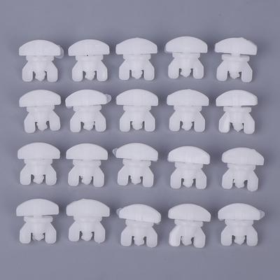 Set di 20 Pezzi Tappi Bianchi in Plastica per Binari per Tende Facili da Installare Binari per Tende Scorrevoli Ganci per Tende