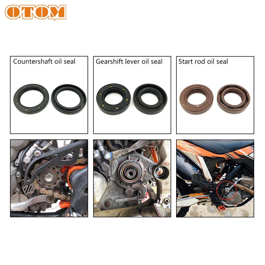 OTOM 32*45*6/14*24*6/18*30*7 Motorwellendichtung NBR Doppellippe Feder TC Dichtung Radialwellen-Dichtring Für KTM 250 400 450 520 525