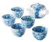Arita Ware Inner and Outer Tessenka Teapot Set 5 (1 Teapot, Teacups)