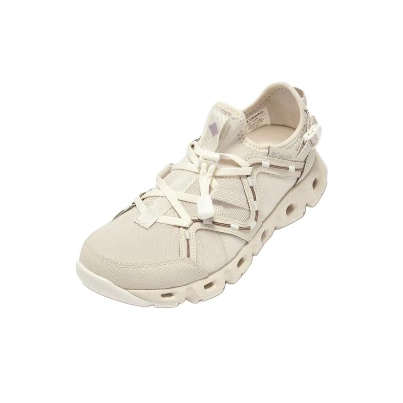 Columbia Fabric Round Toe Drawstring Shock Absorption Support Lightweight Low Top Outdoor Functional Shoes Women Shoes Khaki DL8463-102