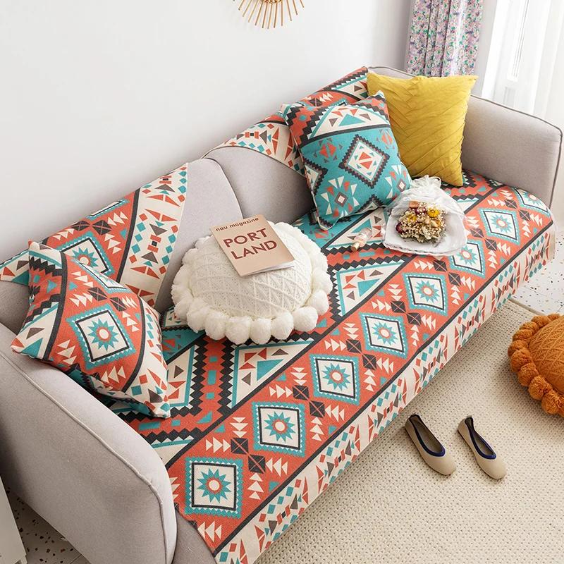 Хлопковая и льняная подушка для дивана — фото 8