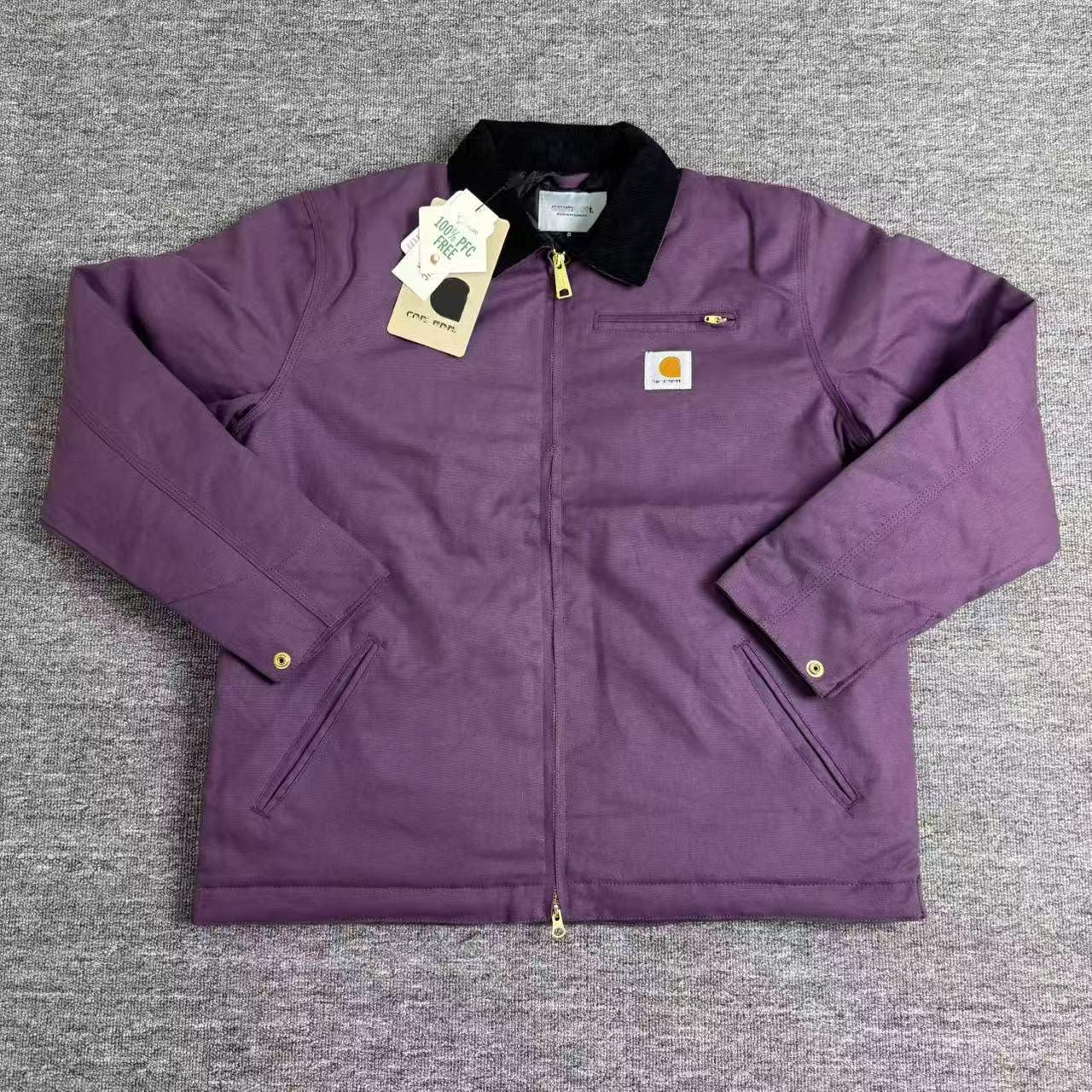 

Детройтська вінтажна важка полотняна прана куртка з потовщеним лацканом S