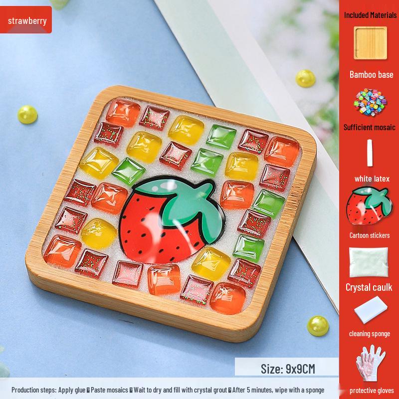Mosaic DIY Coaster Kit: Parent-Child Creative Gift for Kids