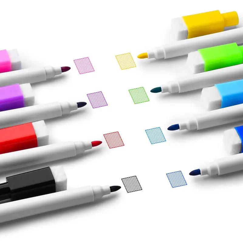 8-Color Erasable Whiteboard marker Pens With magnet For School And Office