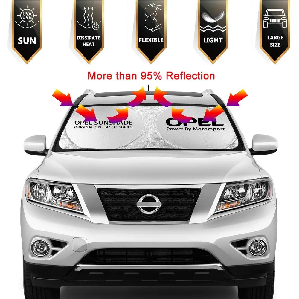 Car Windshield Sun Shade Cover Auto Accessories For Opel Astra H J G K Insignia Corsa C D Vectra C B Meriva a Zafira Trailer
