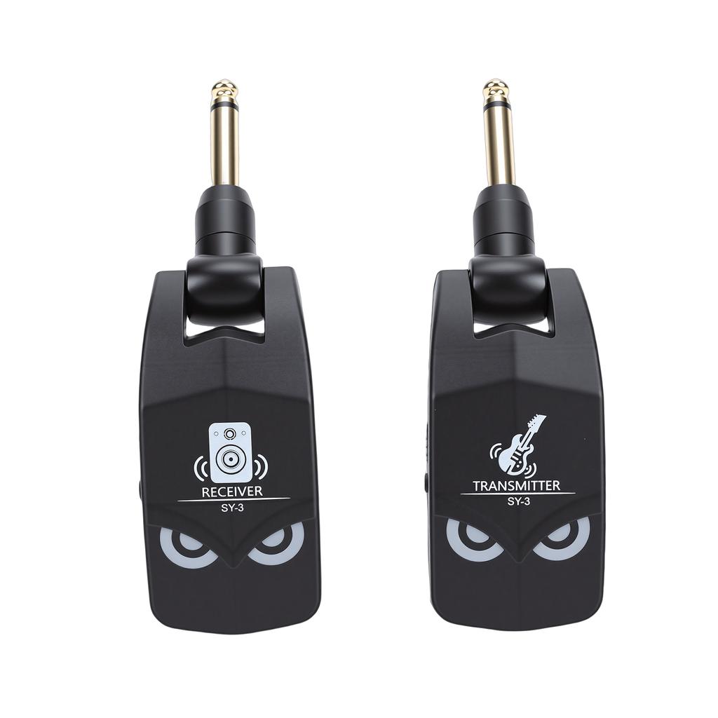 Guitar Wireless System 2.4G Transmitter Receivers 4ms Low Latency 10H Battery Life Rechargeable Wireless System for Electric G