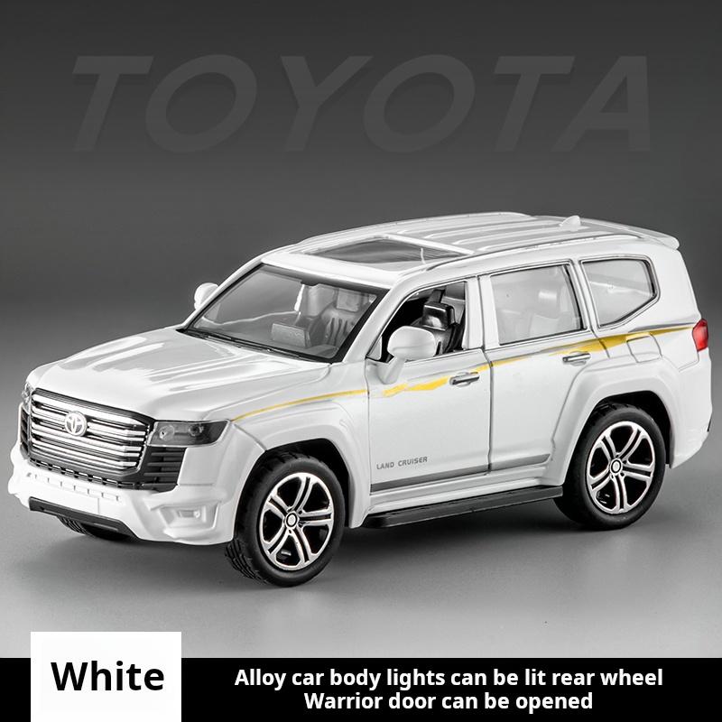 

1/32 Scale Simulation Alloy Land Cruiser LC300 Car Model Large Off-Road SUV Children Toy Brithday Gift Collectible Decoration белый