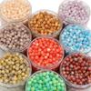 Perles en Résine 8mm/10mm/12mm Ciel Étoilé Coloré Perles Espacement Rondes Libres Pour Collier Bracelet Boucle d'Oreille Porte-clés Fabrication de Bijoux DIY Accessoires