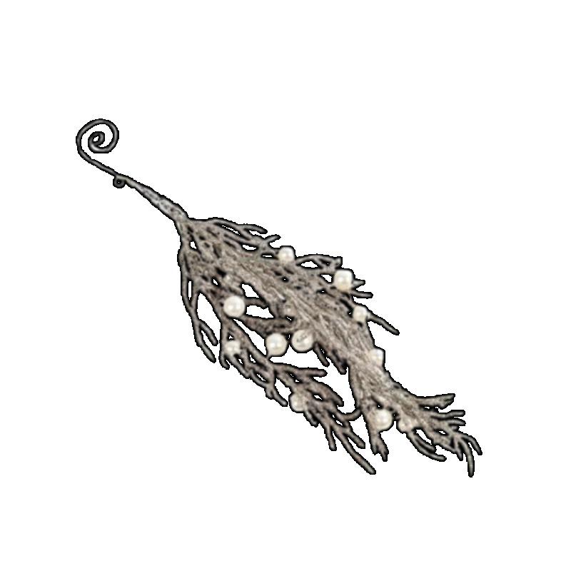 Christmas Artificial Christmas Glitter Branches DIY Realistic Simulated Christmas Cypress Leaves Elegant Handmade